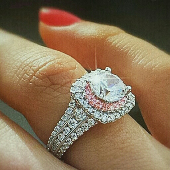 size are approximate see ring gauge Jewelry - 🌸 Closeout!  white sapphire ring